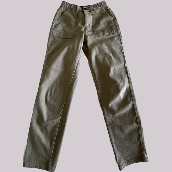 Tan Elastic Wasit Casual Pants - Picture 1 of 4